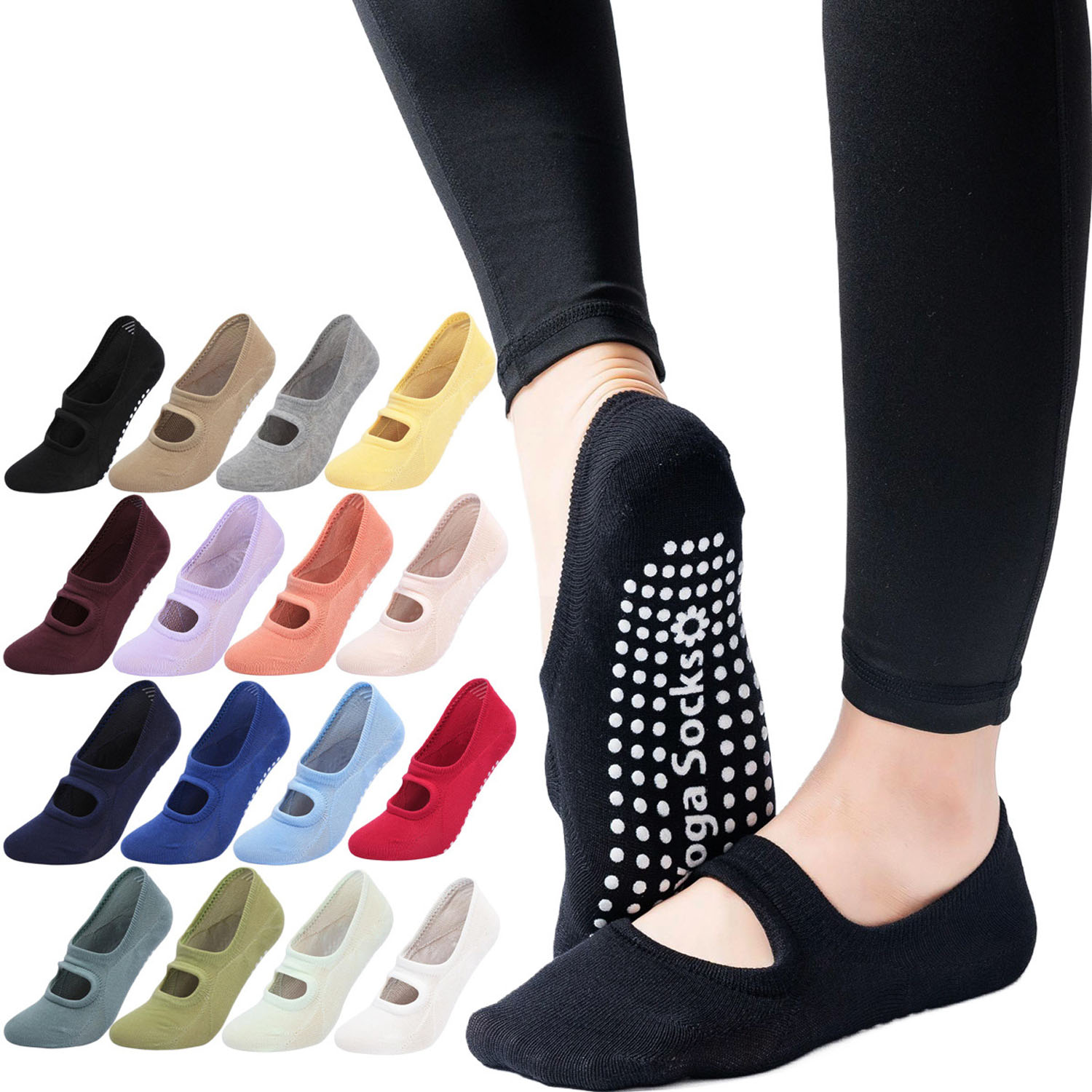 Pilates Yoga Grip Socks - High Quality Women Yoga Socks Anti-Slip