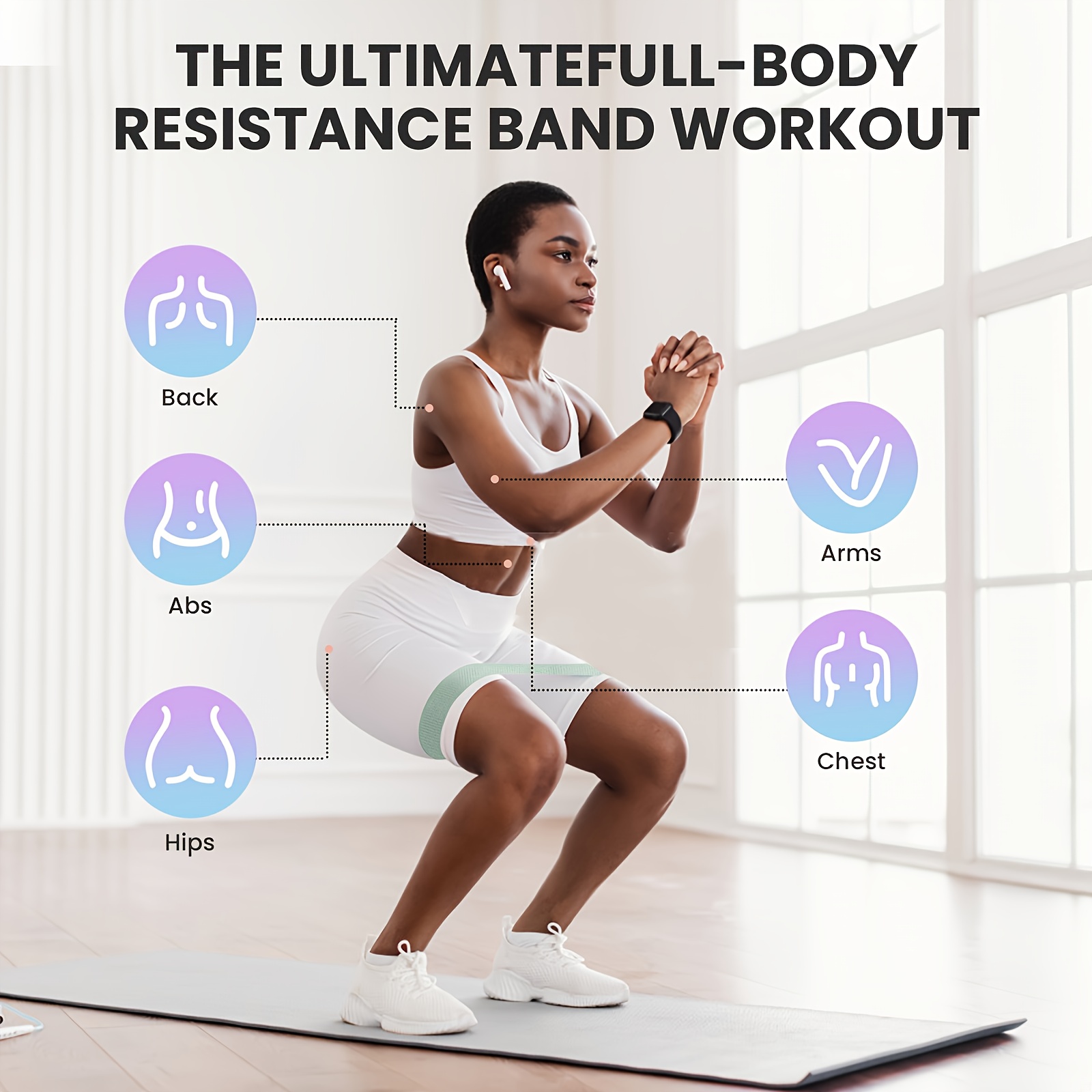 Fitness Resistance Bands with  - Pilates And Yoga Studio review and price