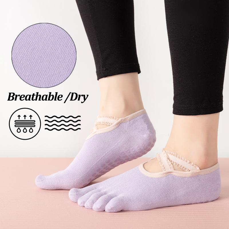 Ladies Non-Slip Pilates Socks  - Pilates And Yoga Studio review and price