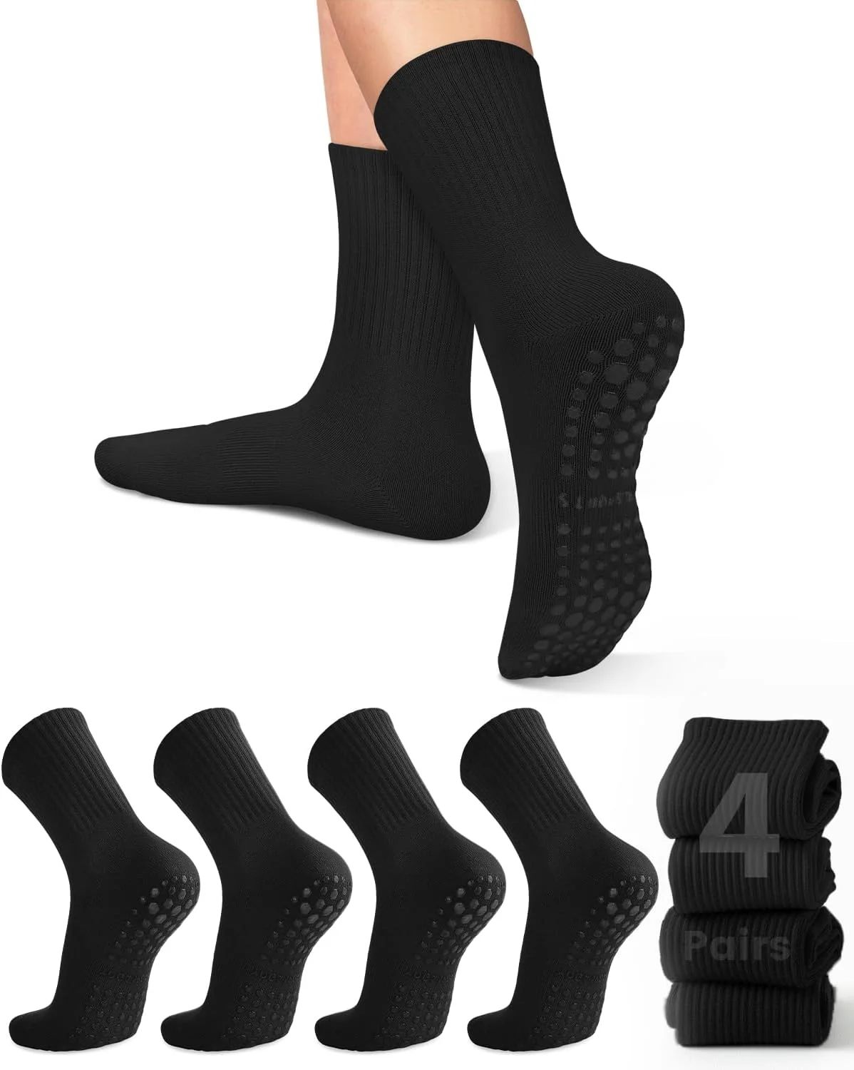 4 pairs of women's yoga socks, - Pilates & Yoga Knokke review and price