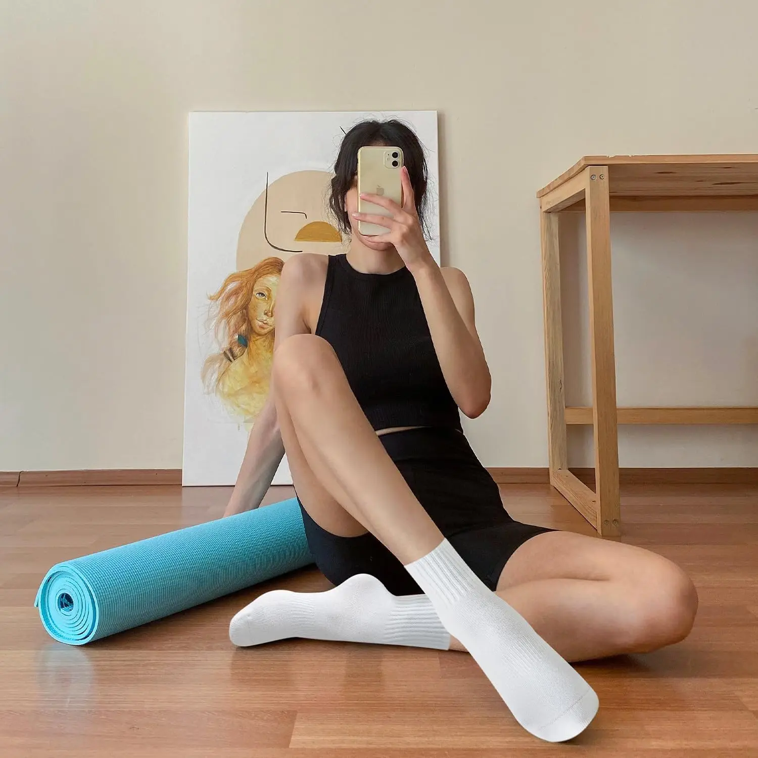 4 pairs of women's yoga socks, - Pilates & Yoga Knokke review and price