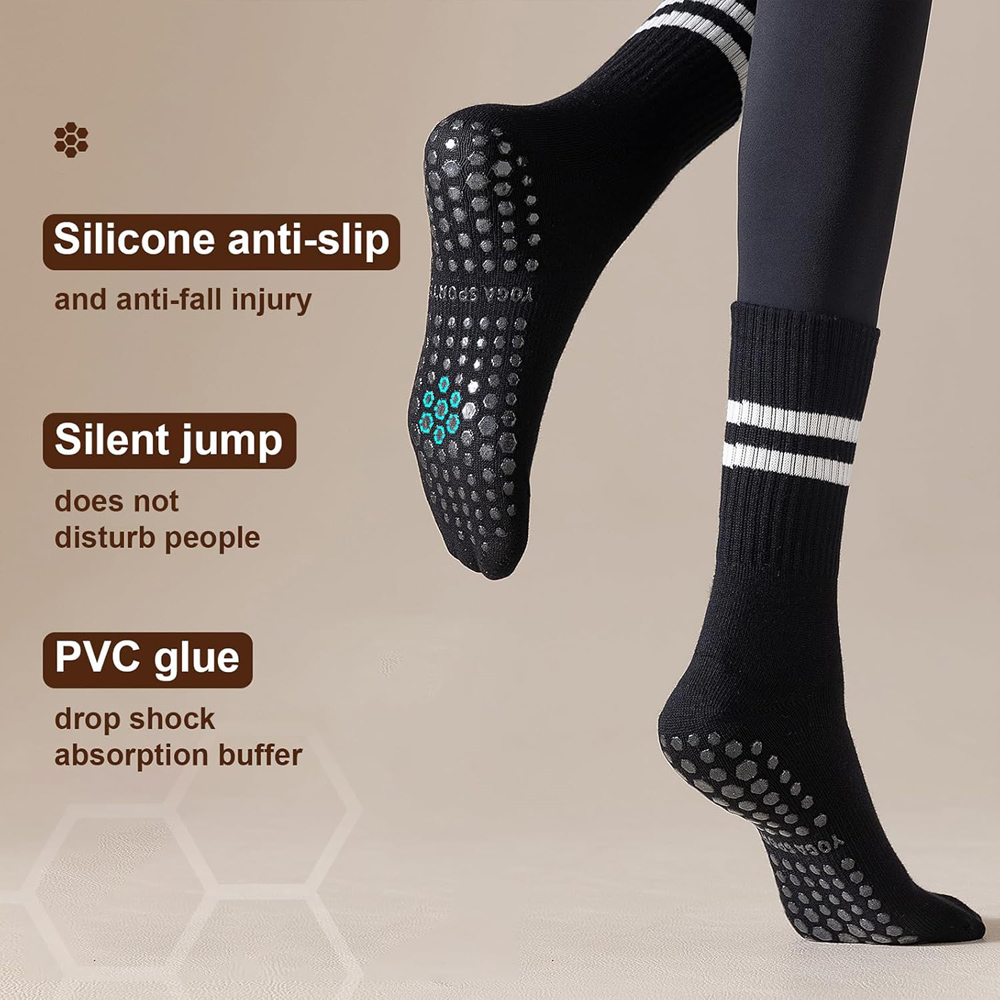 Yoga Pilates Socks with Grips  - Pilates Yoga Workout review and price